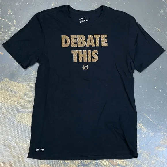 Nike Kevin Durant Shirt 561416-00A Dri Fit Debate This Large - Picture 9 of 9